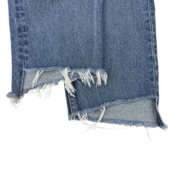 GRLFRND Shannan Raw Edge Cropped Jean In Show Down Blue Size 25 Made in USA - Picture 7 of 7